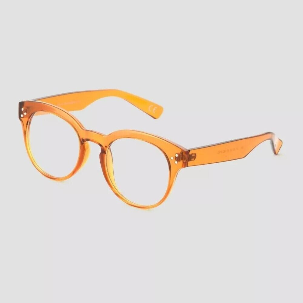 Women's Round Blue Light Filtering Gold Glasses - Universal Thread by Target